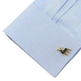 Stag Deer Gold Cufflinks - Cufflinks.com - Flyclothing LLC