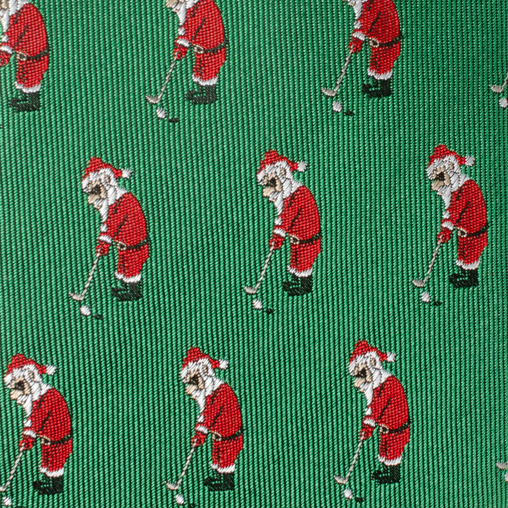Santa Golf Par-Tee Men's Green Tie - Cufflinks.com - Flyclothing LLC
