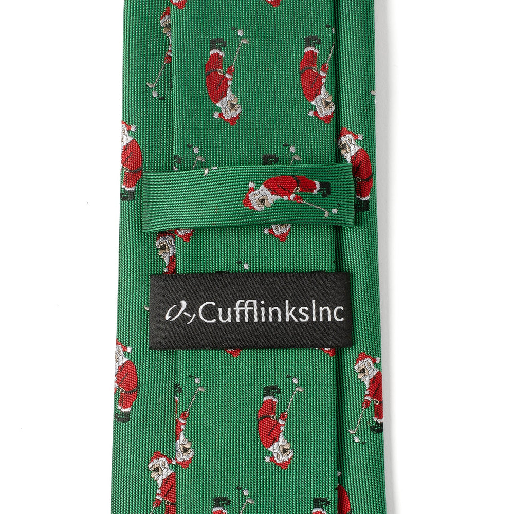 Santa Golf Par-Tee Men's Green Tie - Cufflinks.com - Flyclothing LLC