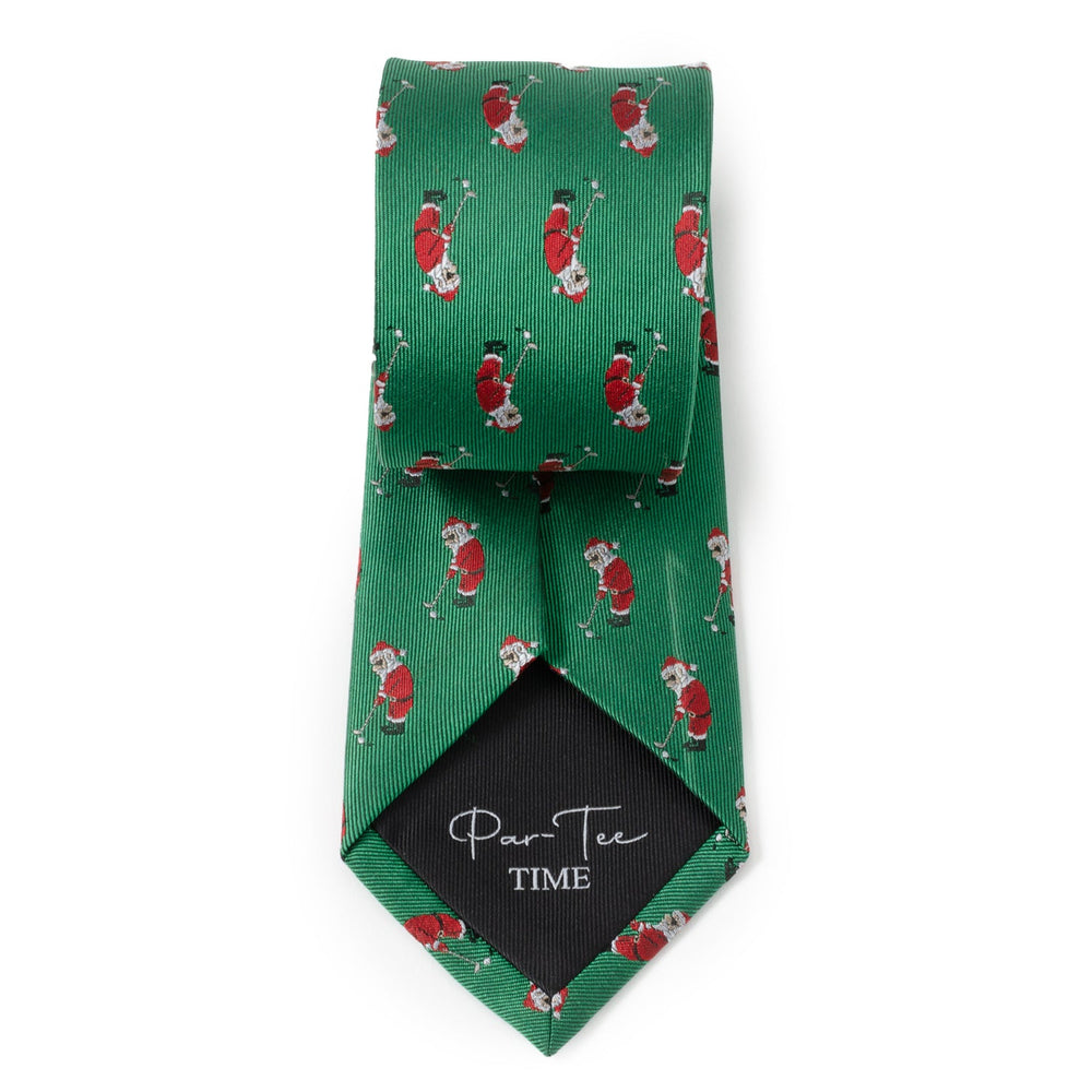 Santa Golf Par-Tee Men's Green Tie - Cufflinks.com - Flyclothing LLC