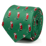 Santa Golf Par-Tee Men's Green Tie - Cufflinks.com - Flyclothing LLC