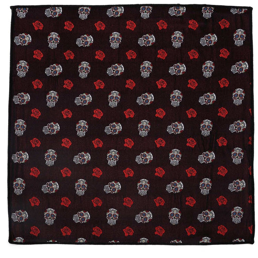 Sugar Skull Pocket Square - Cufflinks.com - Flyclothing LLC