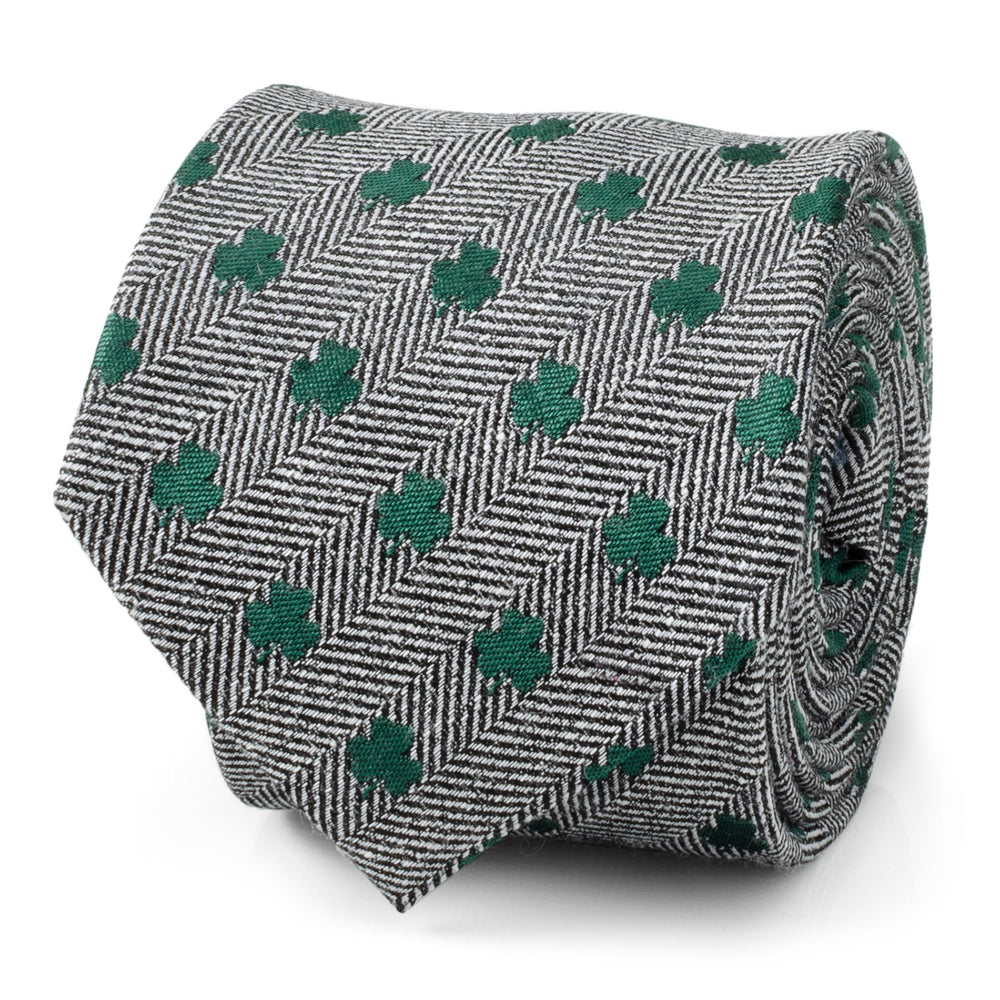 Herringbone Shamrock Men's Tie - Cufflinks.com - Flyclothing LLC