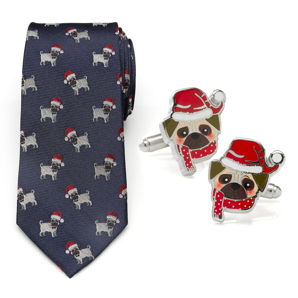 Santa Pug Gift Set - Cufflinks.com - Flyclothing LLC