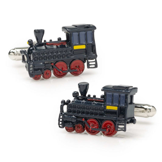 Steam Engine 3D Cufflinks - Cufflinks.com - Flyclothing LLC