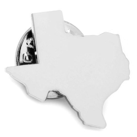 Silver Texas Lapel Pin - Cufflinks.com - Flyclothing LLC