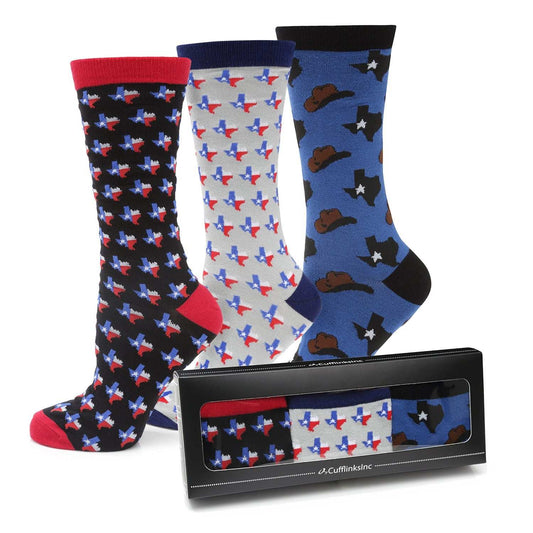 Texas Strong 3 Pack Socks Gift Set - Cufflinks.com - Flyclothing LLC