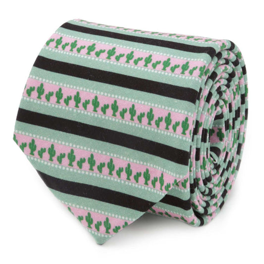 Texas Cactus Stripe Sage Men’s Tie - Cufflinks.com - Flyclothing LLC