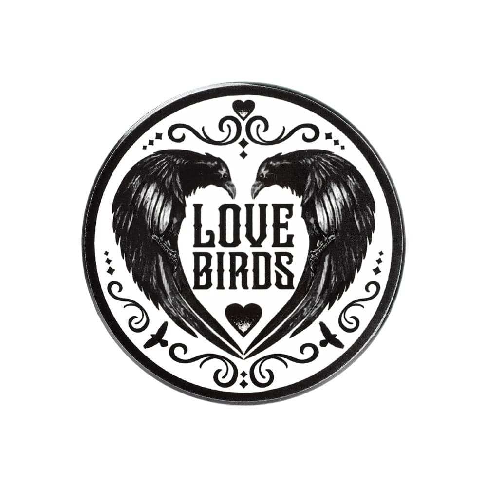Alchemy Gothic Love Birds Coaster - Alchemy Gothic - Flyclothing LLC