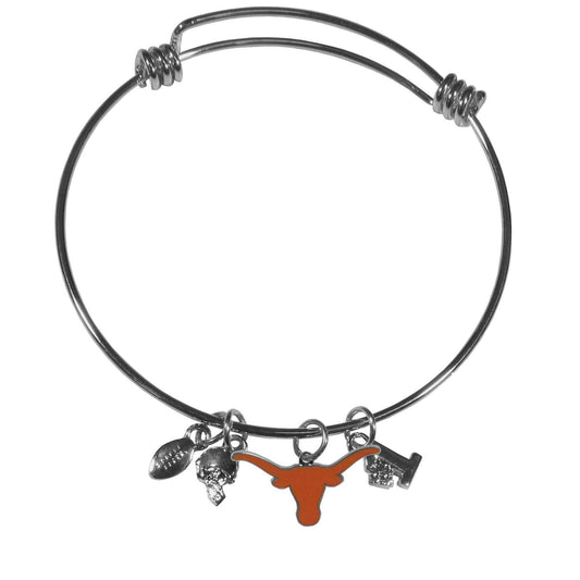 Texas Longhorns Charm Bangle Bracelet - Texas Longhorns - Flyclothing LLC