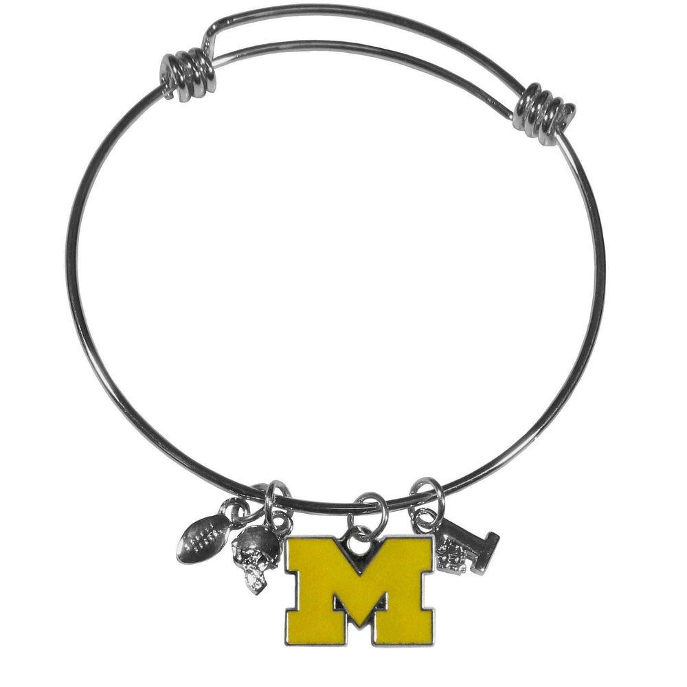 Michigan Wolverines Charm Bangle Bracelet - Michigan Wolverines - Flyclothing LLC