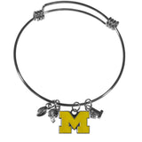 Michigan Wolverines Charm Bangle Bracelet - Michigan Wolverines - Flyclothing LLC