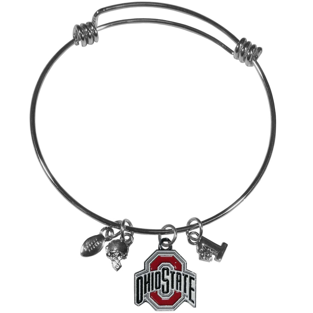 Ohio St. Buckeyes Charm Bangle Bracelet - Ohio State Buckeyes - Flyclothing LLC