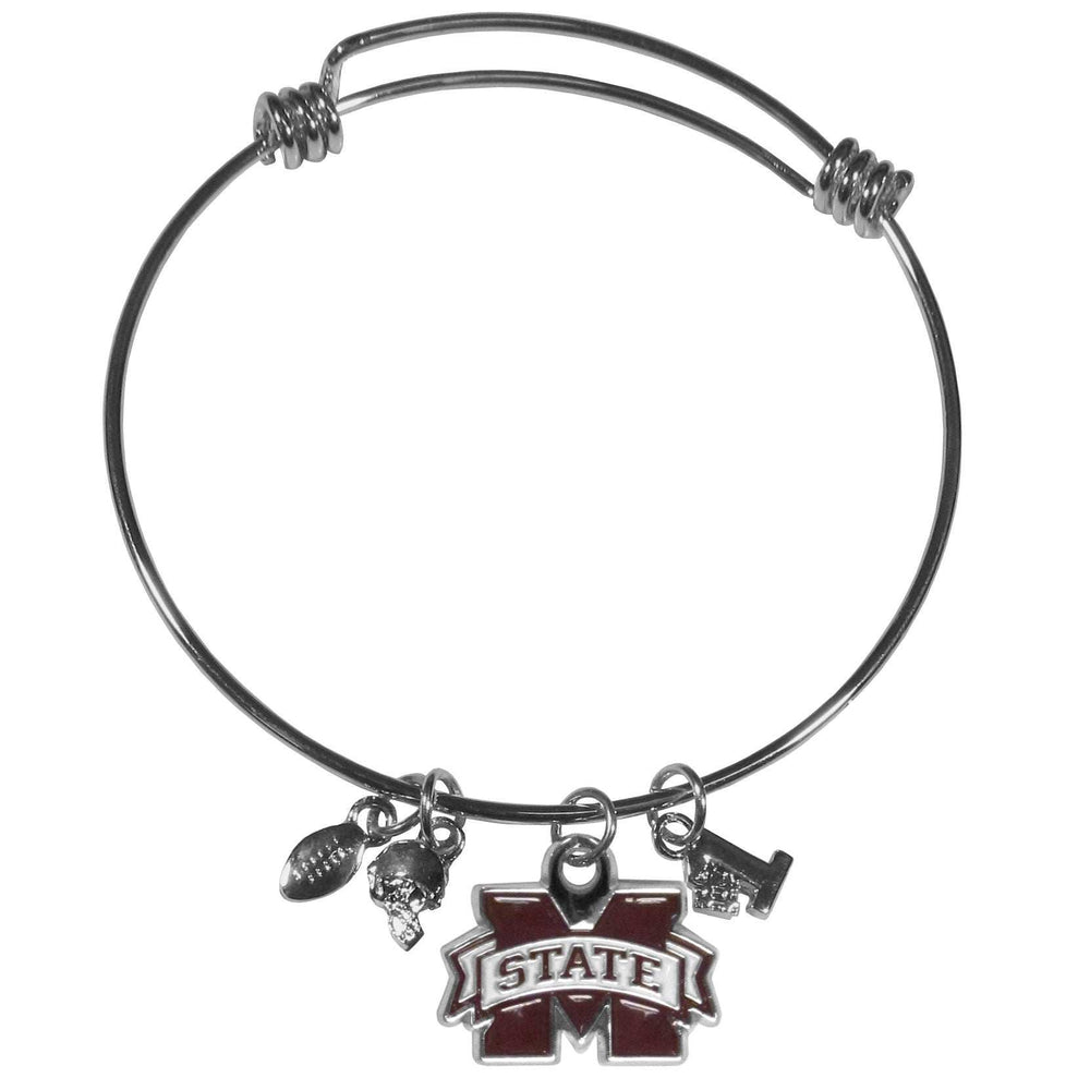 Mississippi St. Bulldogs Charm Bangle Bracelet - Mississippi St. Bulldogs - Flyclothing LLC