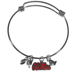 Mississippi Rebels Charm Bangle Bracelet - Mississippi Rebels - Flyclothing LLC