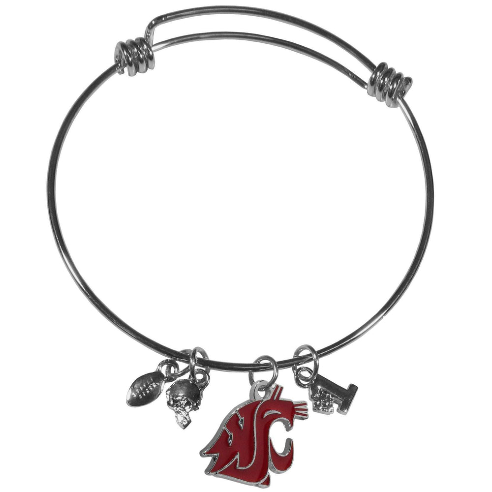 Washington St. Cougars Charm Bangle Bracelet - Washington St. Cougars - Flyclothing LLC