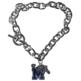 Memphis Tigers Charm Chain Bracelet - Memphis Tigers - Flyclothing LLC