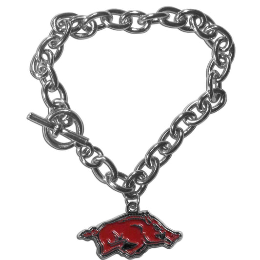 Arkansas Razorbacks Charm Chain Bracelet - Arkansas Razorbacks - Flyclothing LLC