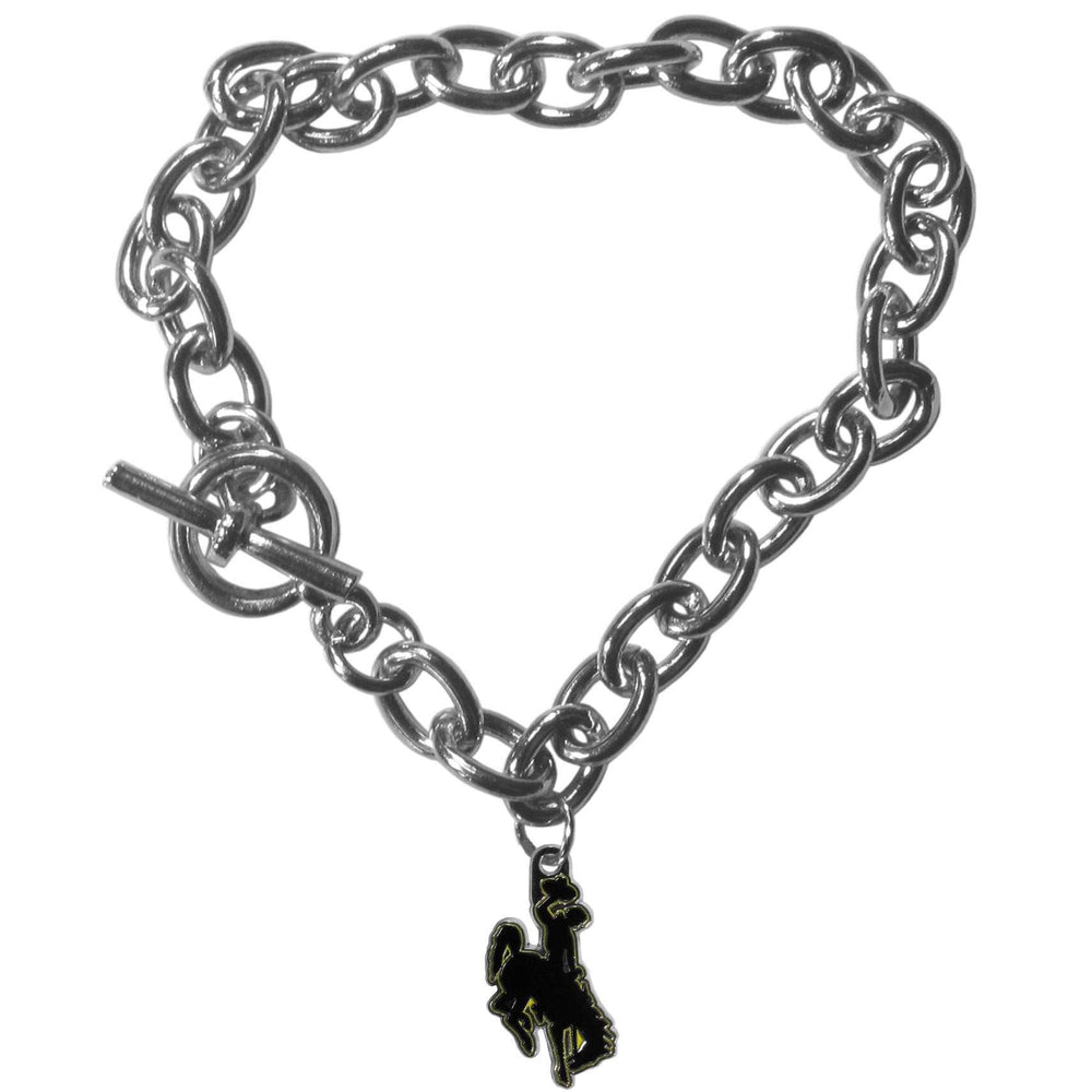 Wyoming Cowboy Charm Chain Bracelet - Wyoming Cowboy - Flyclothing LLC