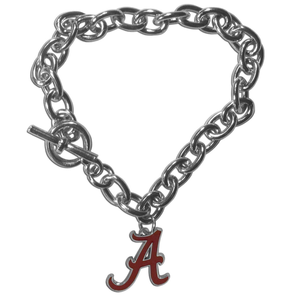 Alabama Crimson Tide Charm Chain Bracelet - Alabama Crimson Tide - Flyclothing LLC