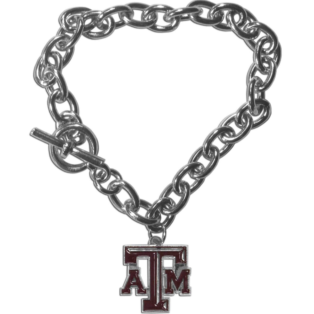 Texas A & M Aggies Charm Chain Bracelet - Texas A & M Aggies - Flyclothing LLC
