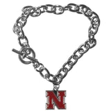 Nebraska Cornhuskers Charm Chain Bracelet - Nebraska Cornhuskers - Flyclothing LLC