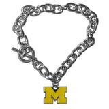 Michigan Wolverines Charm Chain Bracelet - Michigan Wolverines - Flyclothing LLC