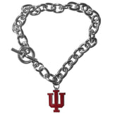 Indiana Hoosiers Charm Chain Bracelet - Indiana Hoosiers - Flyclothing LLC