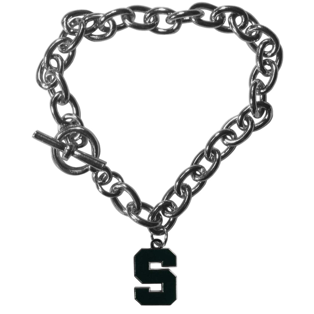 Michigan St. Spartans Charm Chain Bracelet - Michigan St. Spartans - Flyclothing LLC