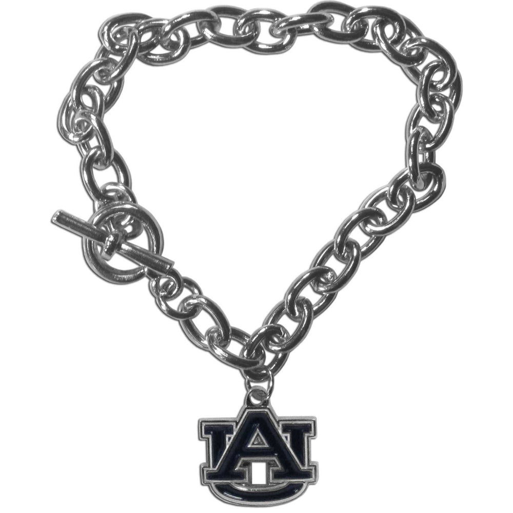 Auburn Tigers Charm Chain Bracelet - Auburn Tigers - Flyclothing LLC