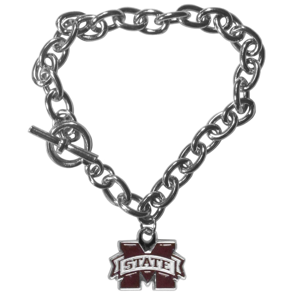 Mississippi St. Bulldogs Charm Chain Bracelet - Mississippi St. Bulldogs - Flyclothing LLC