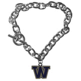 Washington Huskies Charm Chain Bracelet - Washington Huskies - Flyclothing LLC