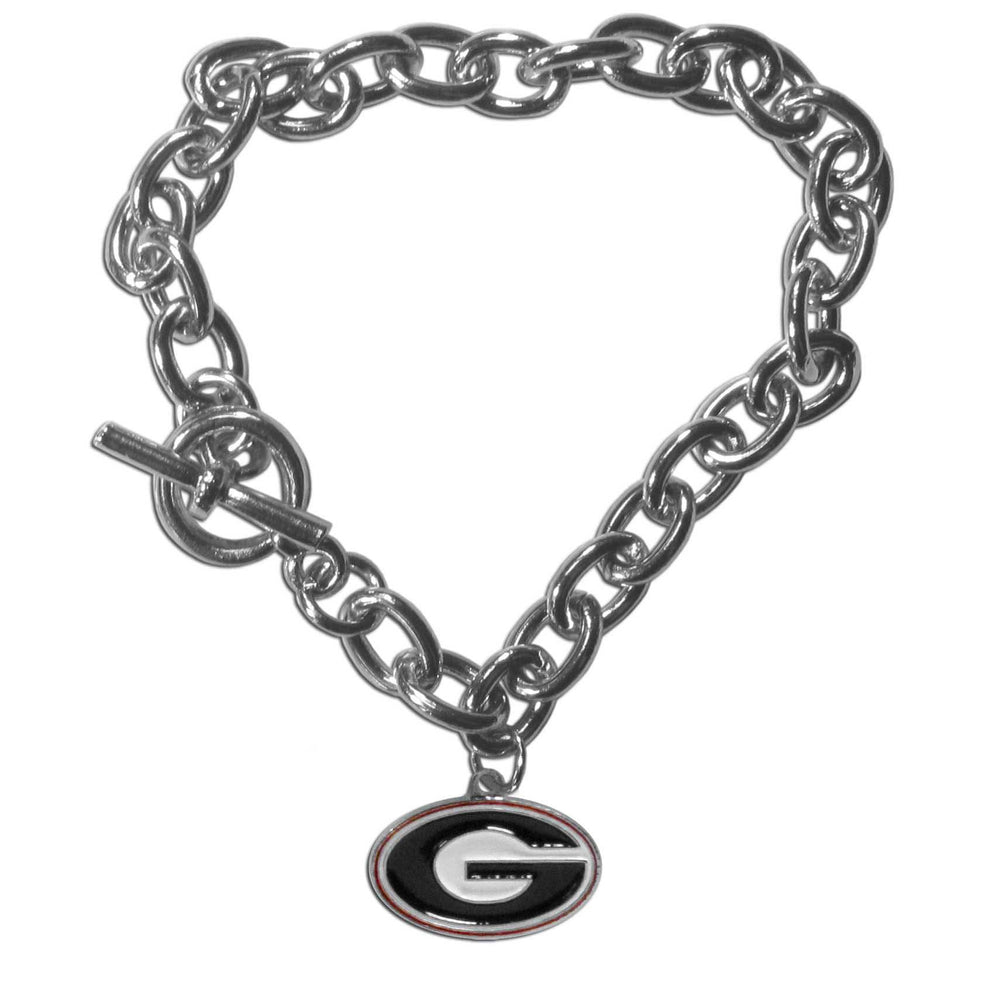Georgia Bulldogs Charm Chain Bracelet - Georgia Bulldogs - Flyclothing LLC
