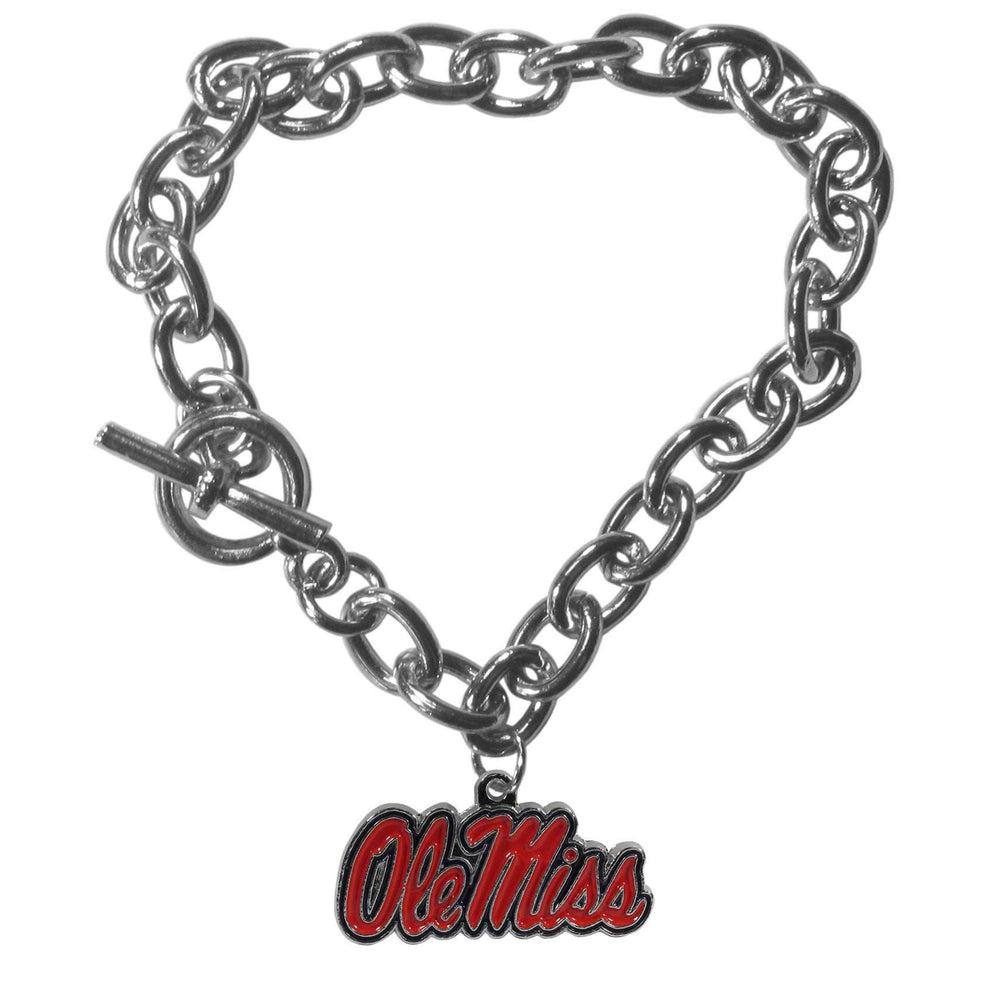 Mississippi Rebels Charm Chain Bracelet - Mississippi Rebels - Flyclothing LLC