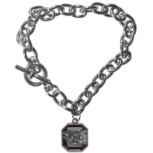 S. Carolina Gamecocks Charm Chain Bracelet - S. Carolina Gamecocks - Flyclothing LLC