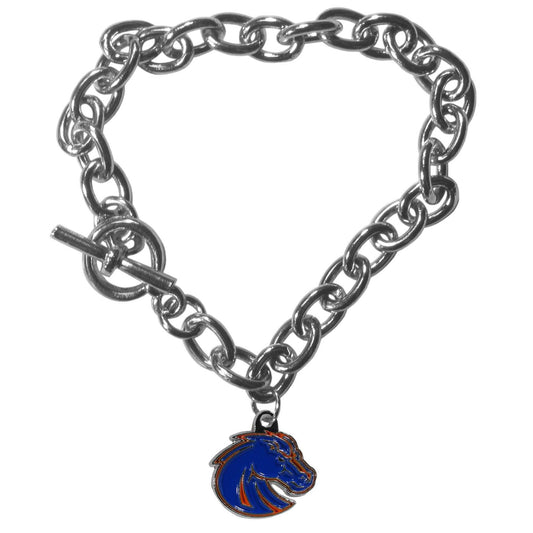 Boise St. Broncos Charm Chain Bracelet - Boise St. Broncos - Flyclothing LLC