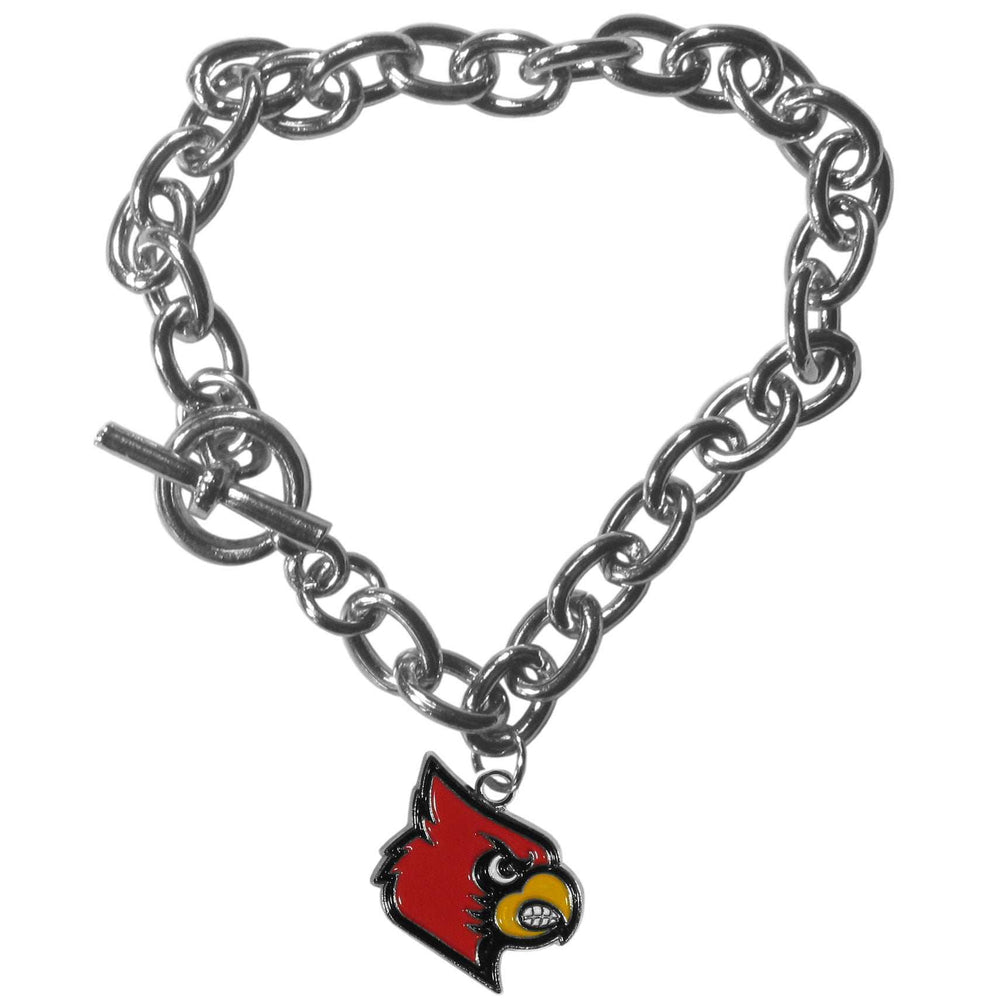 Louisville Cardinals Charm Chain Bracelet - Louisville Cardinals - Flyclothing LLC