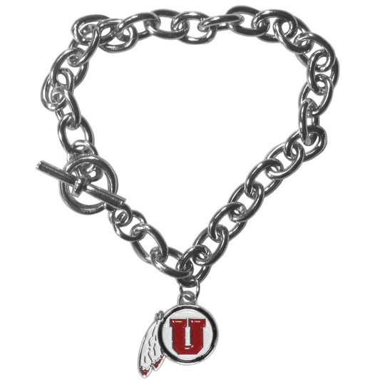 Utah Utes Charm Chain Bracelet - Utah Utes - Flyclothing LLC