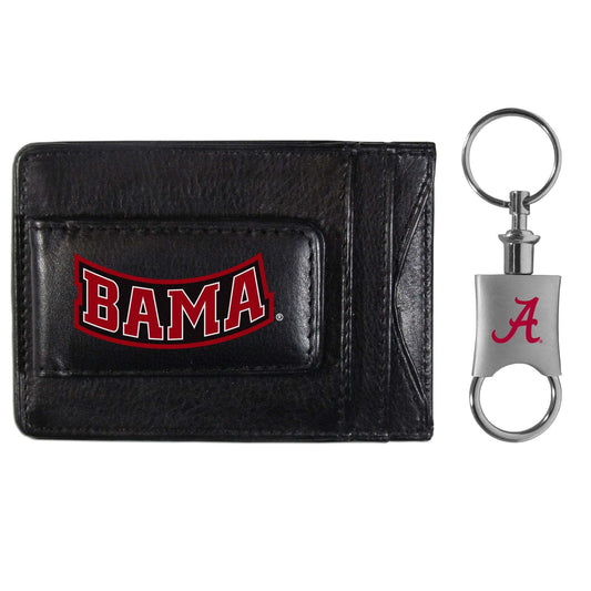 Alabama Crimson Tide Leather Cash & Cardholder & Valet Key Chain - Alabama Crimson Tide - Flyclothing LLC