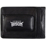 Howard University Bison Logo Leather Cash and Cardholder - Howard University Bison - Flyclothing LLC