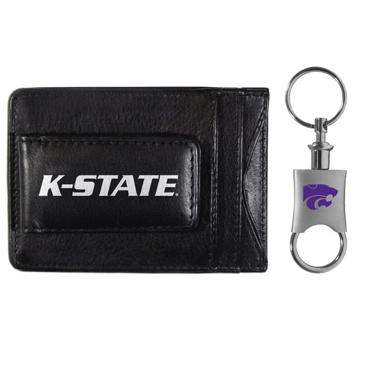 Kansas St. Wildcats Leather Cash & Cardholder & Valet Key Chain - Kansas St. Wildcats - Flyclothing LLC