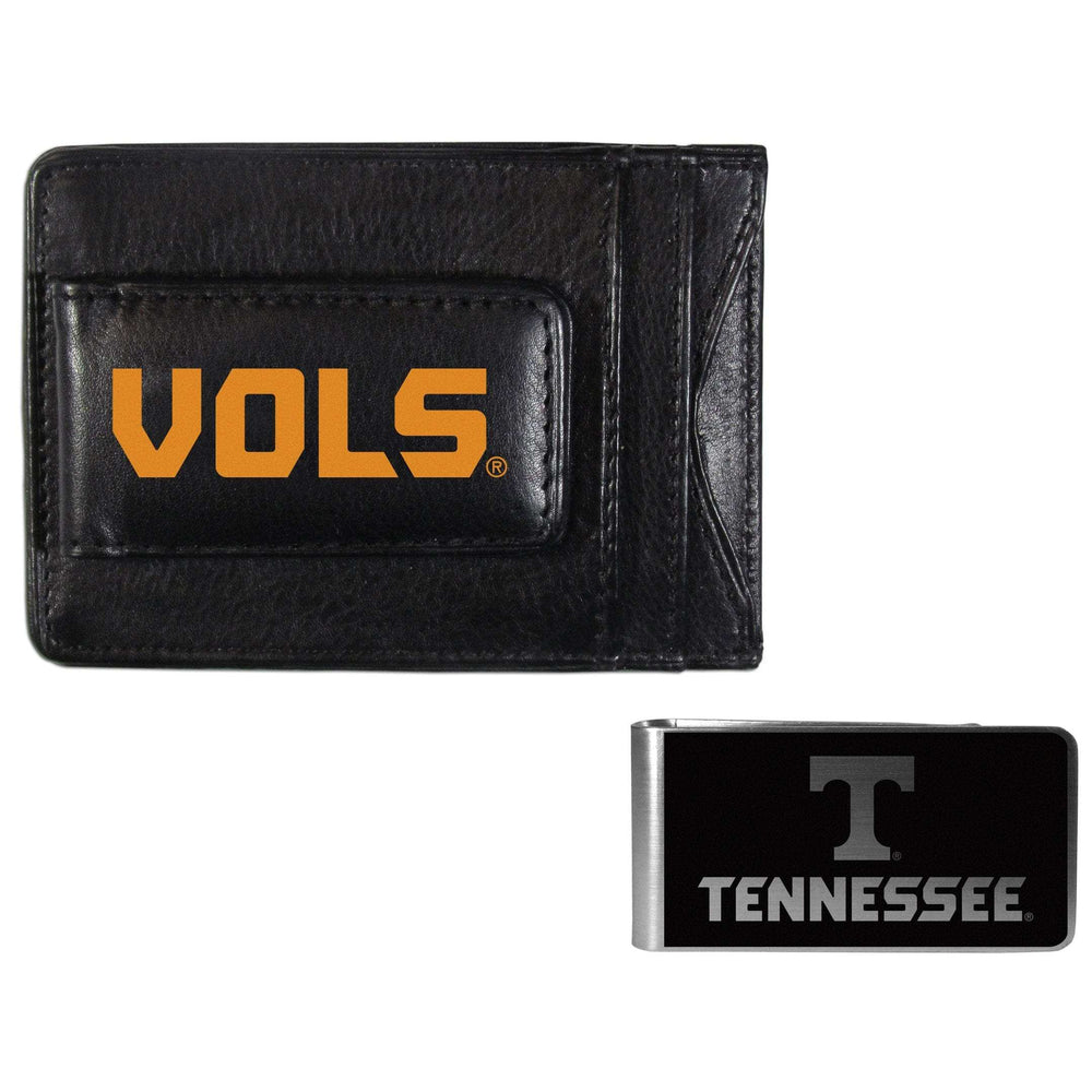 Tennessee Volunteers Leather Cash & Cardholder & Black Money Clip - Tennessee Volunteers - Flyclothing LLC