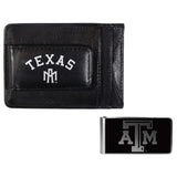 Texas A & M Aggies Leather Cash & Cardholder & Black Money Clip - Texas A & M Aggies - Flyclothing LLC