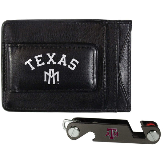 Texas A & M Aggies Leather Cash & Cardholder & Key Organizer - Texas A & M Aggies - Flyclothing LLC