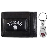 Texas A & M Aggies Leather Cash & Cardholder & Steel Key Chain - Texas A & M Aggies - Flyclothing LLC