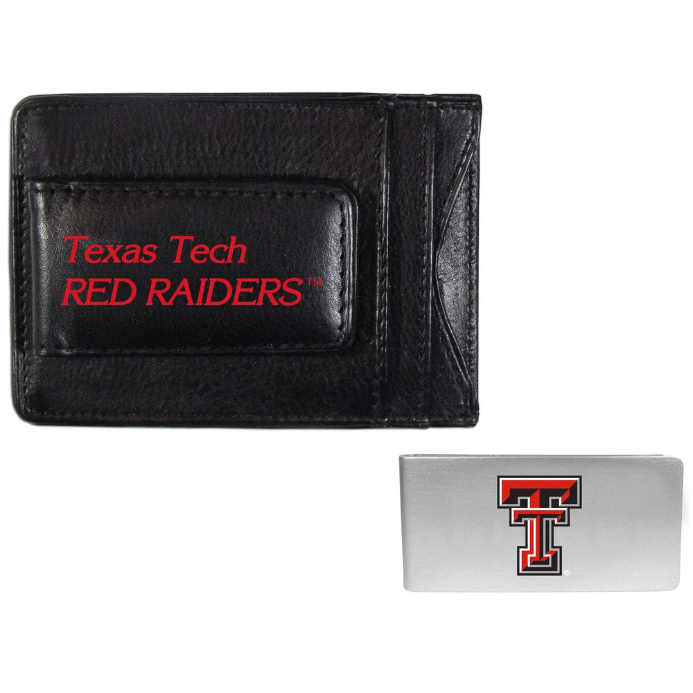 Texas Tech Raiders Leather Cash & Cardholder & Money Clip - Texas Tech Raiders - Flyclothing LLC