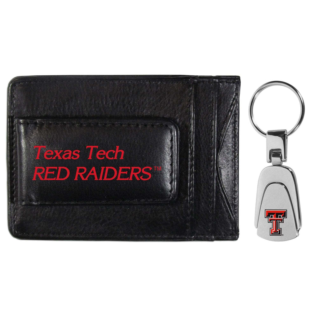 Texas Tech Raiders Leather Cash & Cardholder & Steel Key Chain - Texas Tech Raiders - Flyclothing LLC