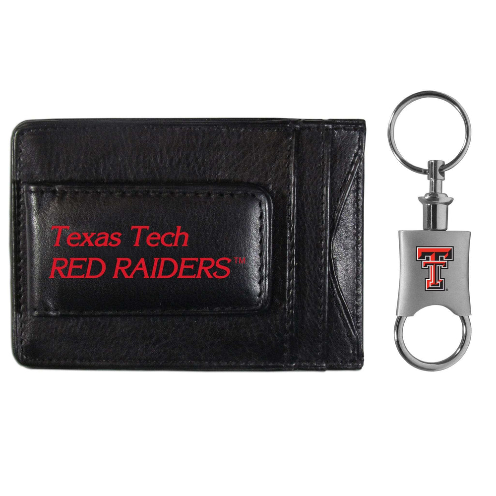 Texas Tech Raiders Leather Cash & Cardholder & Valet Key Chain - Texas Tech Raiders - Flyclothing LLC