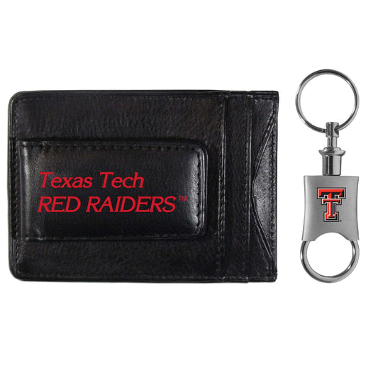 Texas Tech Raiders Leather Cash & Cardholder & Valet Key Chain - Texas Tech Raiders - Flyclothing LLC