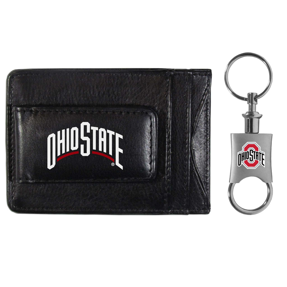 Ohio St. Buckeyes Leather Cash & Cardholder & Valet Key Chain - Ohio State Buckeyes - Flyclothing LLC